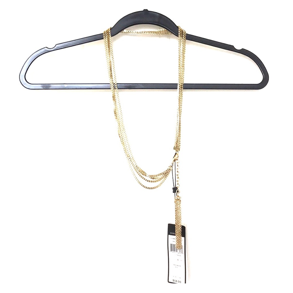 BCBG Maxazria gold chain waist belt